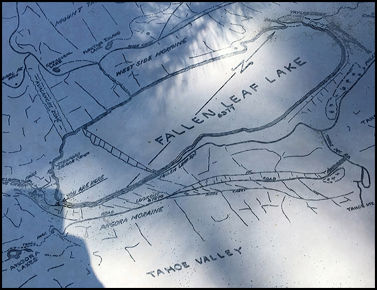 A map of the Fallen Leaf Lake area
